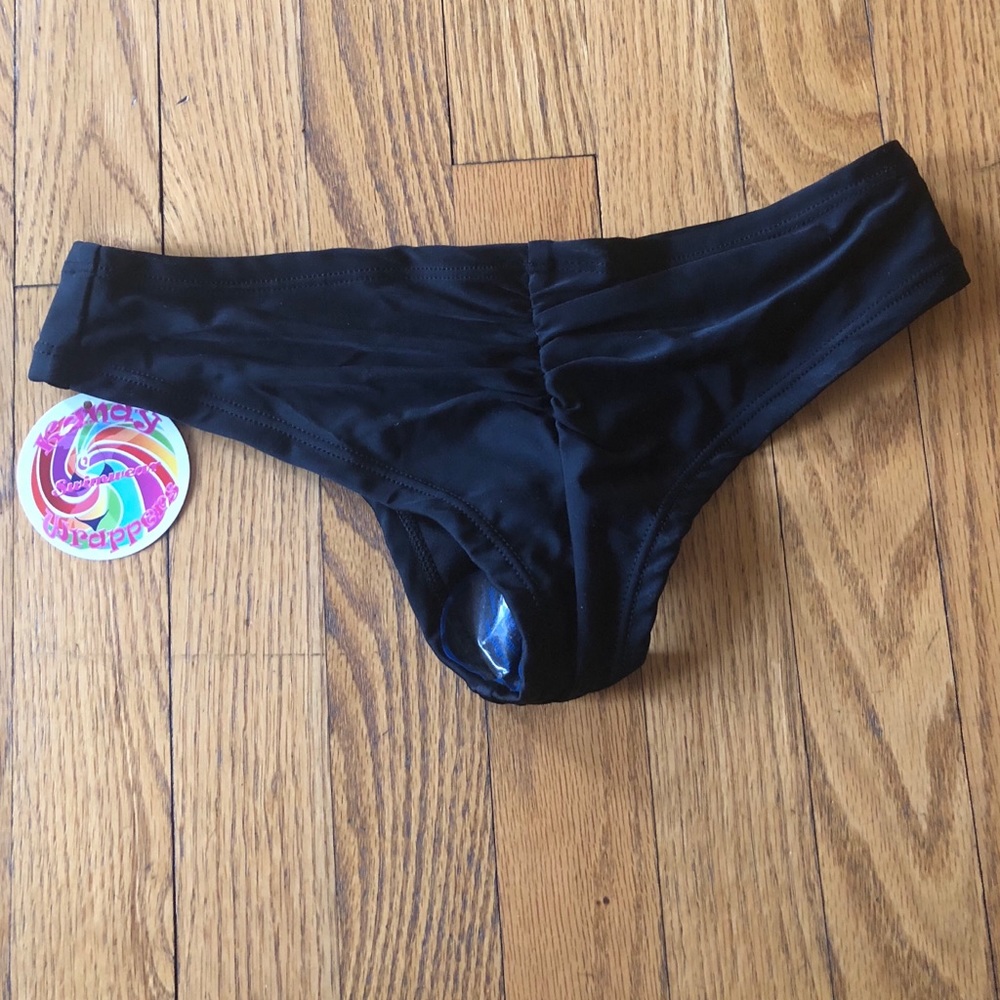 New black bikini bottom